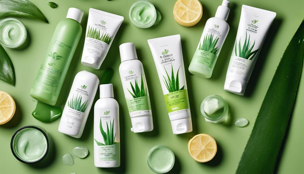 soothing skincare with aloe